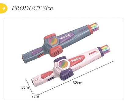 Amusing Toy Elastic Smog Bubble Machine with Bubble Water Bubble Wand Heart