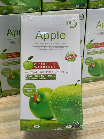 Apple Ammonia-Free 2 in 1 Black Hair Cream, 100% Organic Black Hair