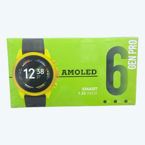 GEN PRO 6 AMOLED Smartwatch Display with Dual Straps (Silicone +