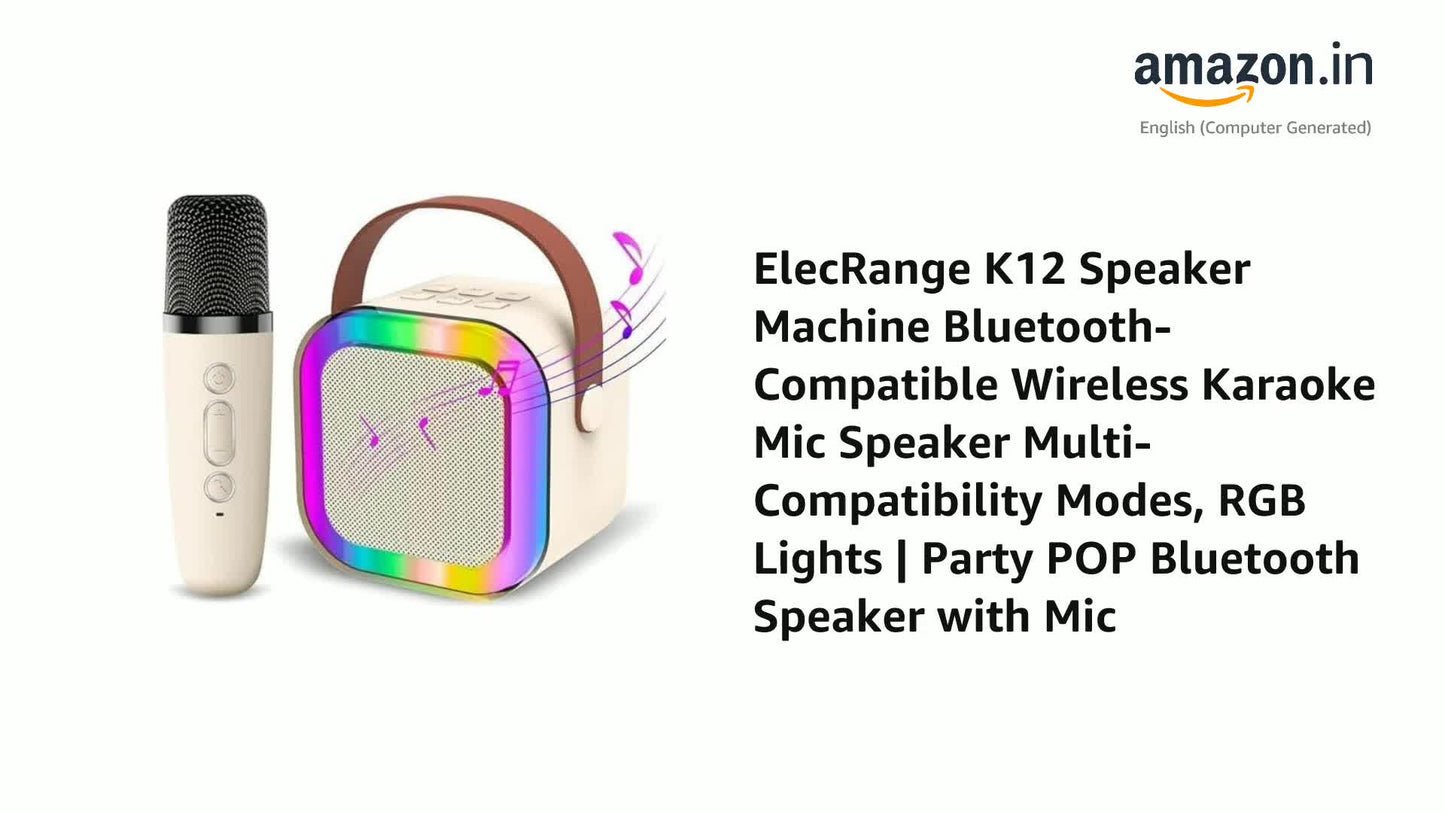 K12 Wireless Audio Microphone Bluetooth Speaker Portable Stereo Speaker Bluetooth Speaker Karaoke