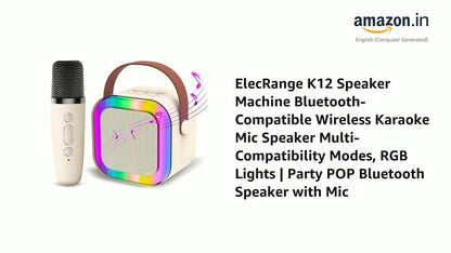 K12 Wireless Audio Microphone Bluetooth Speaker Portable Stereo Speaker Bluetooth Speaker Karaoke
