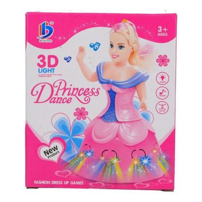 Magical Twirling Light-Up Dancing Princess Doll Toy with Music, Rotating Dress &amp;