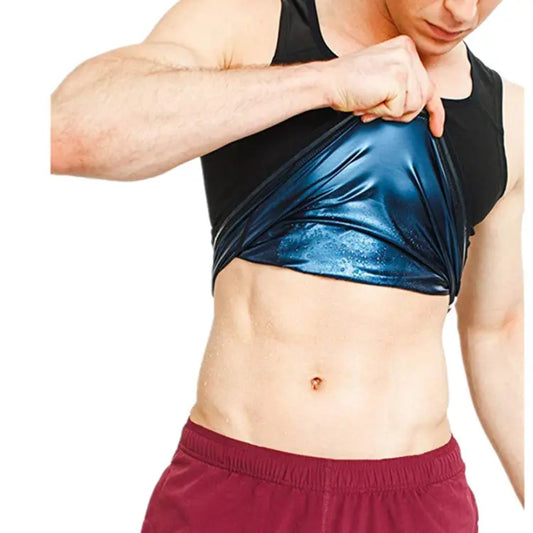 Men Sweat Shaper Polymer Vest- Instantly Shapes And Slims