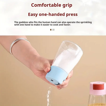 Sealed Seasoning quantitative Bottle salt pepper condiment Dispenser Glass Spice Jar |