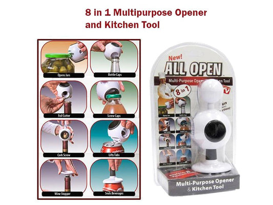 All Open 8 in 1 Multi-purpose Opener &amp; Kitchen Tool | Destapador