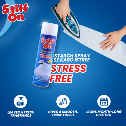 Fabric Starch Spray Stiff On for crisp and fresh clothes -