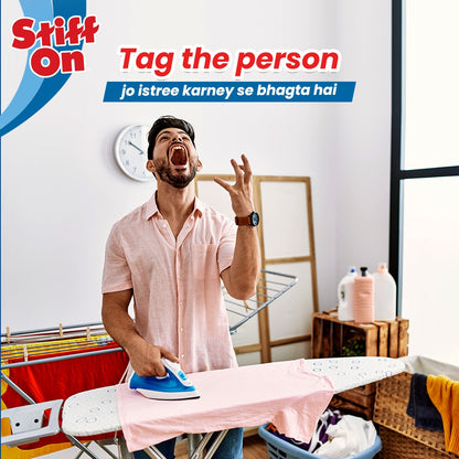 Fabric Starch Spray Stiff On for crisp and fresh clothes -
