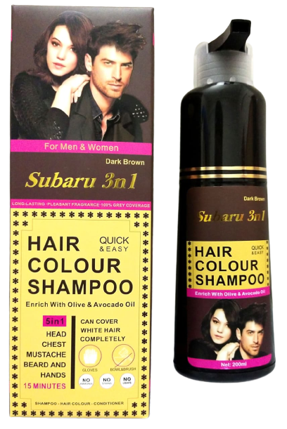 Subaru Dark Brown Hair Color Shampoo | Hair Color Shampoo For Men
