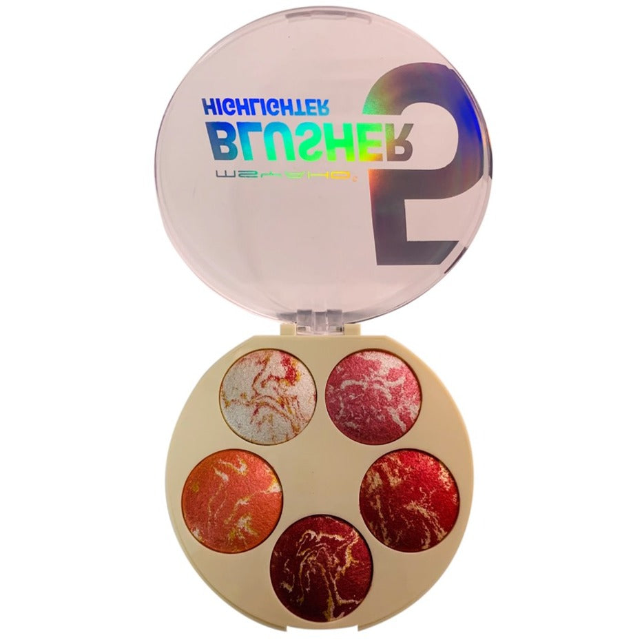 5-in-1 MSYAHO Professional Makeup Palette 3D Highlighter, Blusher, Contour, Bronzer &amp;