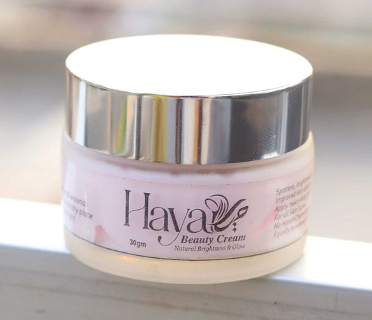 Haya Natural Brightness &amp; Glow Beauty Cream White &amp; Glowing Face Cream