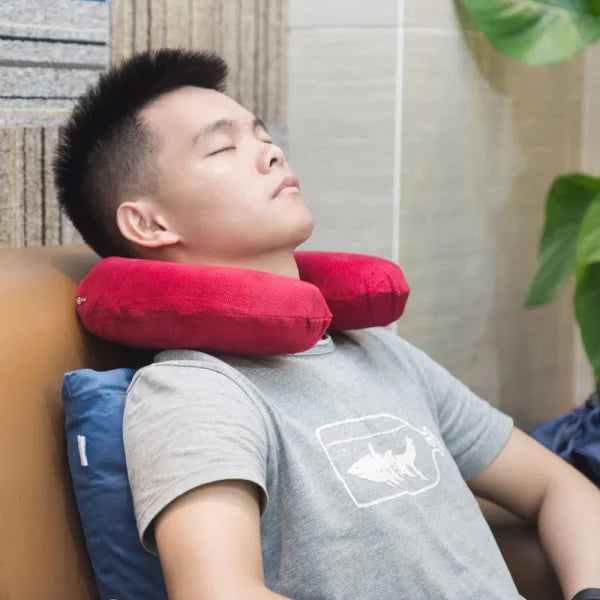 U Shaped Travel Neck Pillow Extremely Soft and Comfortable (Random Color)