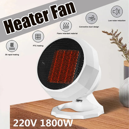 Miniature heater model WG-089.. Flexible 1800W Portable Electric Heater Fan Winter