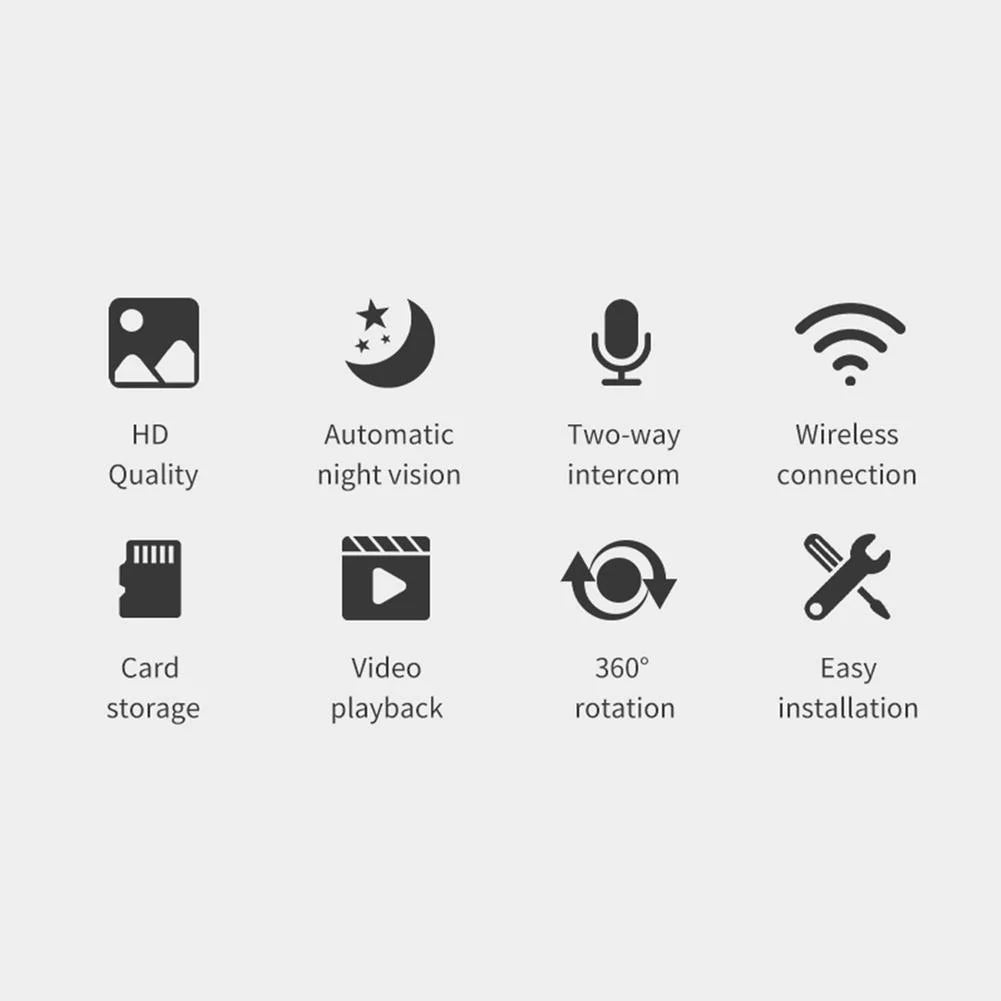 Hb462mp Infrared Night Vision 1080p Two Way Smart Home Wireless Camera With