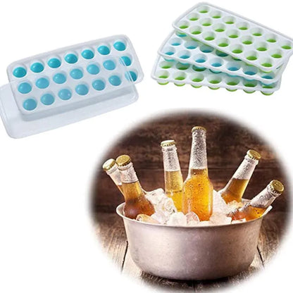 Popup ice cube tray Silicone Mould Jelly Shots/Chocolate (Random Color)