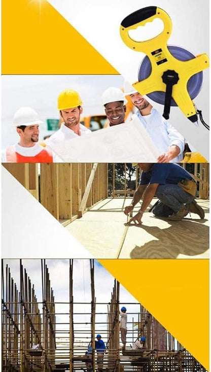 Fiber Measuring Tape 100 Meter, Heavy Duty for Professionals