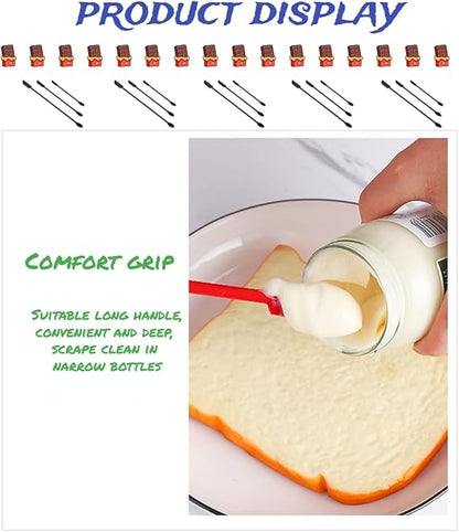 3 pcs Mini Silicone Telescopic Spatula and Scooping Spoon, Mini Makeup Spatula