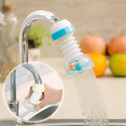 Adjustable Rotating Faucet Anti-splash Water-saving Valve Filter Tap Kitchen Device Head Swivel