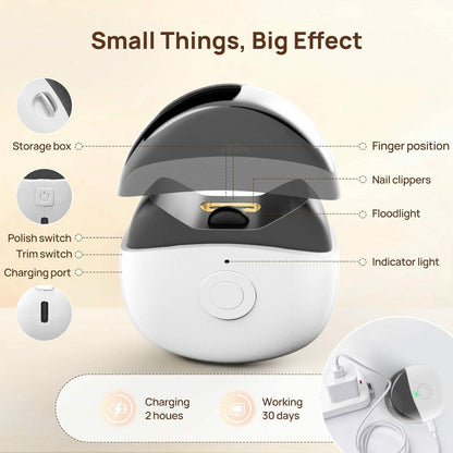 Automatic Electric Nail Clipper Trimmer For Elderly And Children Anti-Splash Home Use
