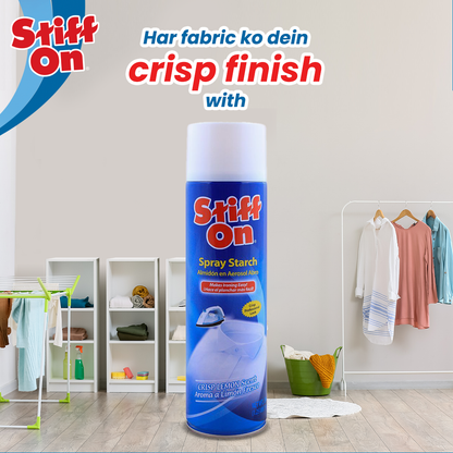 Fabric Starch Spray Stiff On for crisp and fresh clothes -
