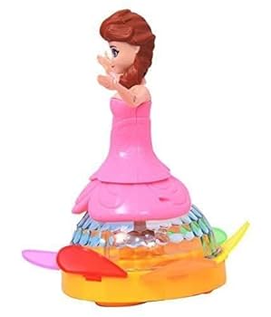 Princess Dancing Doll Toy with 3D Lights, Music &amp; Rotating Movement