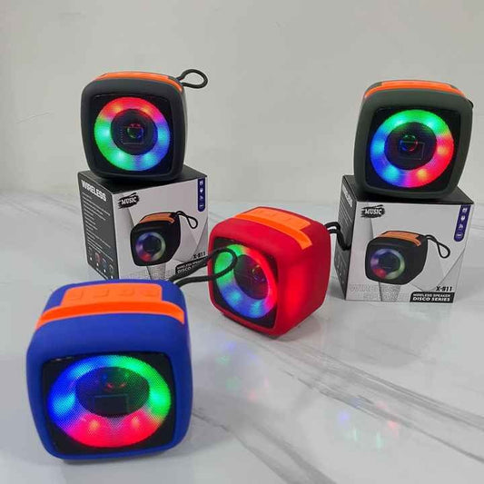 X-911 Wireless Portable Rechargeable Mini Blutooth Speaker With LED Lights And Best