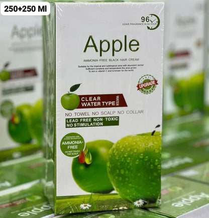 Apple Ammonia-Free Black Hair Cream, Organic Black Hair Dye- Natural Black Hair