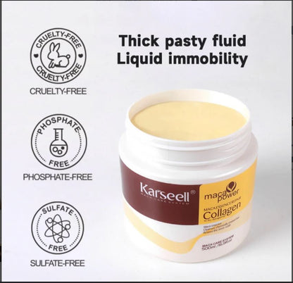 Karseell Collagen Maca Hair Treatment Deep Repair Conditioning Hair Mask Argan Oil