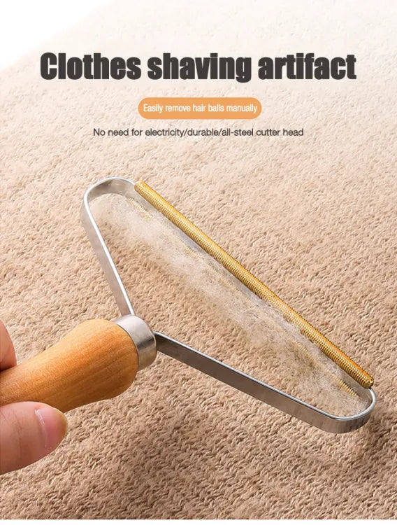 Portable Manual Hair Remover Coat Roller Hair Remover Double-sided Shaving Knife Pet