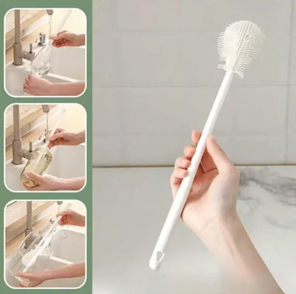 Multifunctional Silicone Bottle Brush - Eco-Friendly, Flexible, and Durable Cleaning Brush for