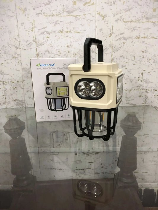 HelloCloud Multifunctional Camping Light Dual Bright &amp; Warm Modes Solar &amp; USB