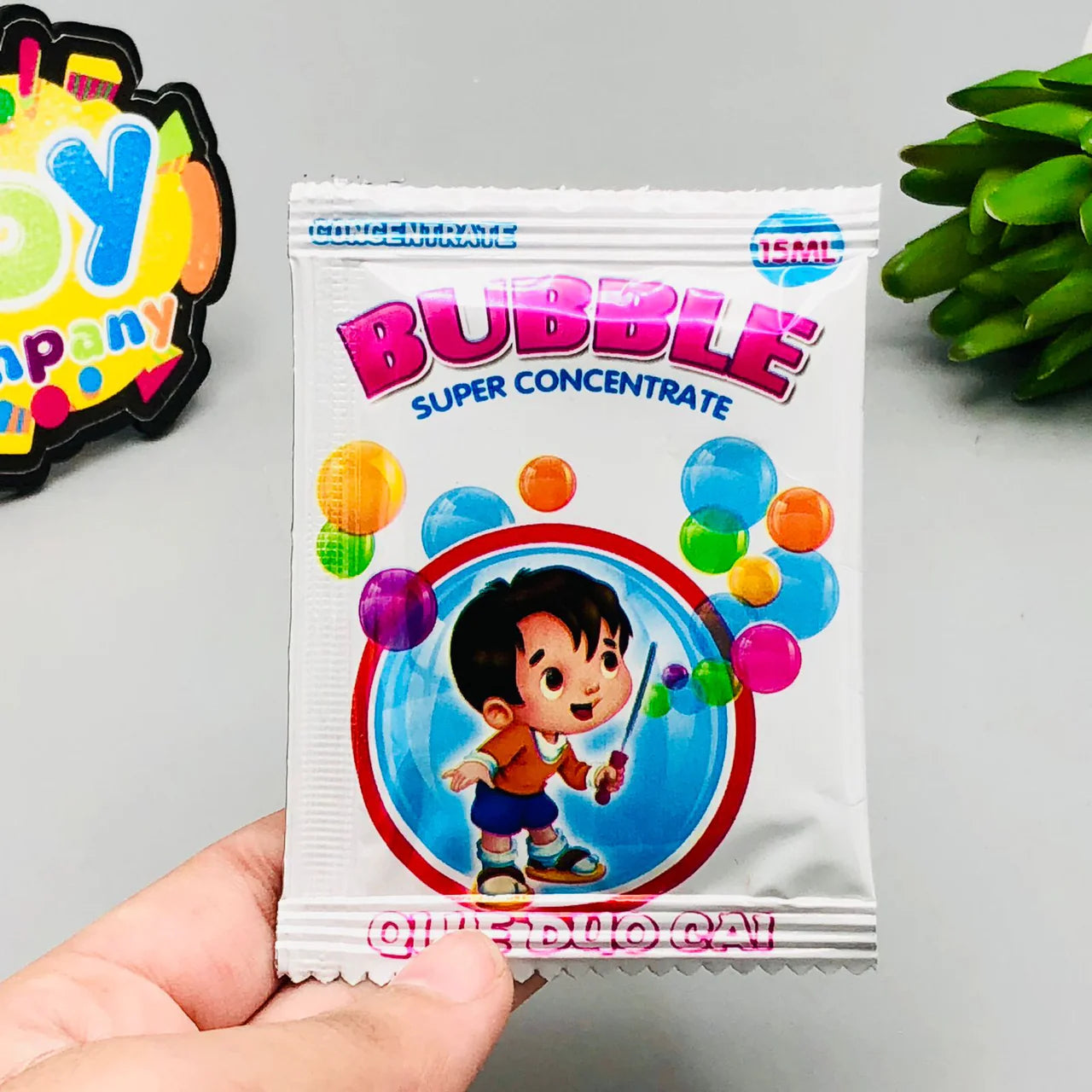 Pack of 5 - CONCENTRATE BUBBLE GUN LIQUID SACHET - 15 ML