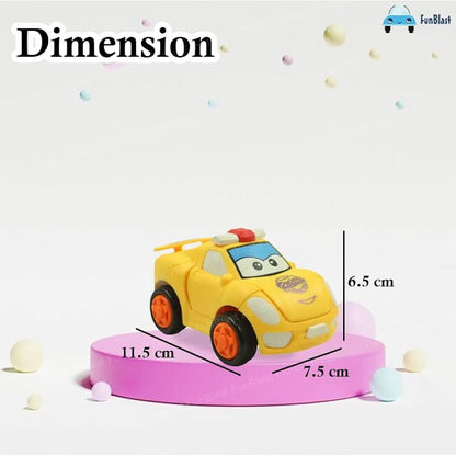1 Pc - Pull Back Robot Car Toy - Push &amp; Go