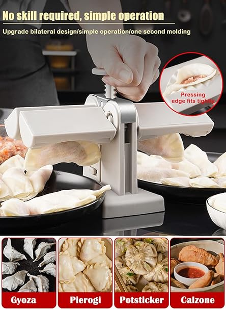 Double head design automatic dumpling machine mold, dumplings quickly and easily