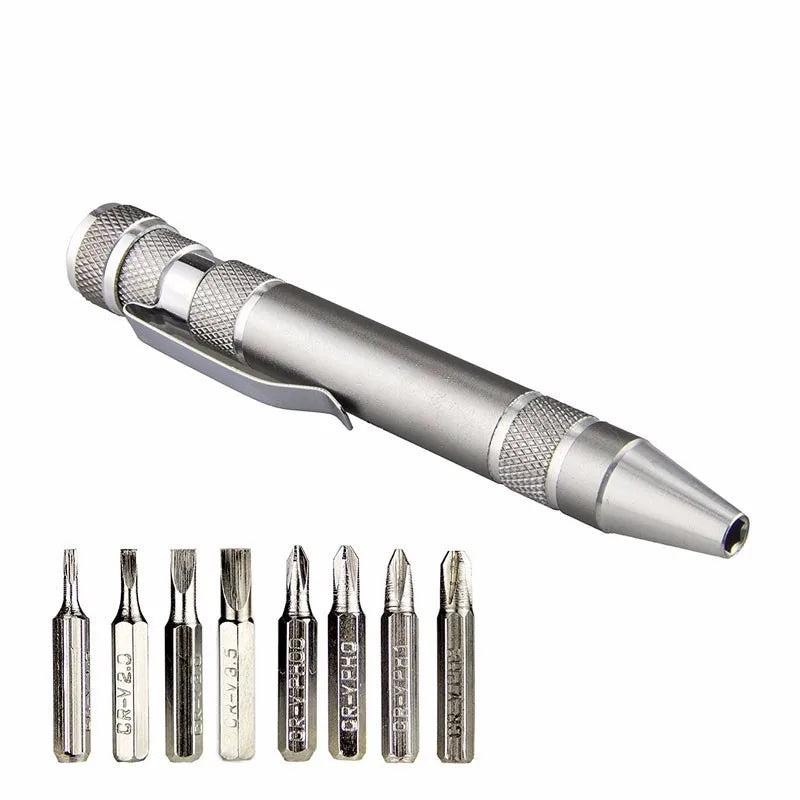 8 in 1 screwdrivers tool pen | Precision Pocket Screwdriver Set Mini