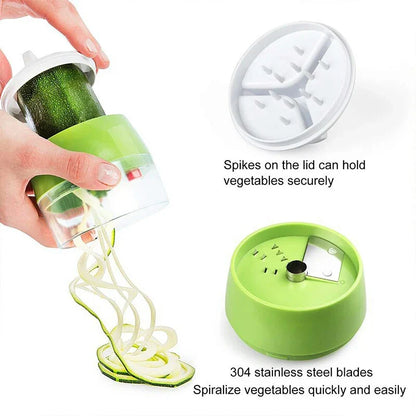 4in1 Vegetable Spiral Cutter / BPA-Free ABS plastic materials and 304 stainless