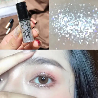 6 PCs set Liquid Glitter Eyeliner, Metallic Shimmer Glitter Eyeshadow, Long Lasting