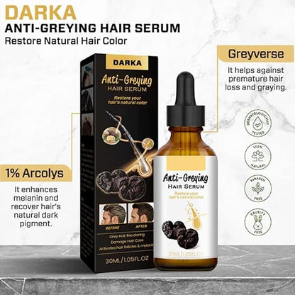 Hair Darkening Se-Rum, Darka Anti-greying Hair Se-Rum, Nutrient Natural Darkening Se-Rum 30