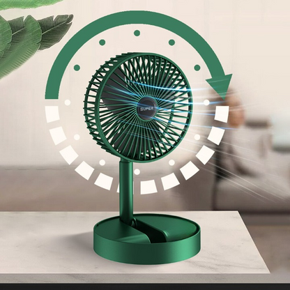 Folding Telescopic Floor Fan Summer Silent Desktop Direct electric Fan For