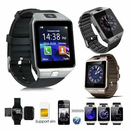 DZ09 Bluetooth Smartwatch,Touchscreen Wrist Smart Phone Watch Sports Fitness Tracker with SIM