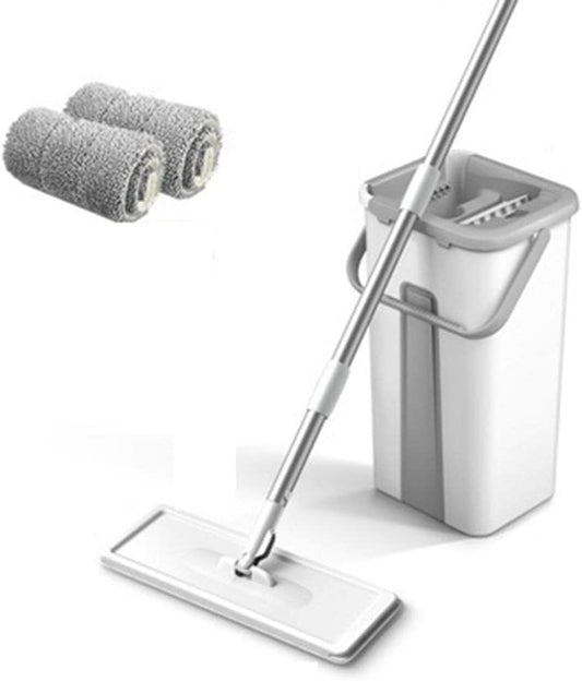 Mop Floor Squeeze Mop with Bucket Hardwood &amp; Wood Floor Rotary