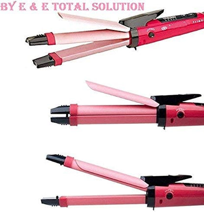 Hair Straightener| 2 in 1...Hair straightener and curler.