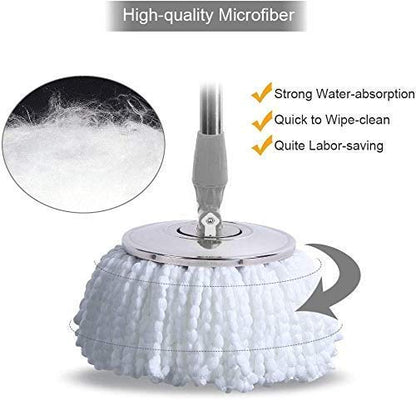 360 Degree Rotating Spin Mop - Original Replacement Parts for Home, Kitchen