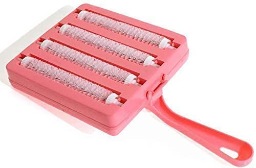 Plastic Handheld Carpet Roller Cleaning Brush Car Seats, Table Linen, Sofas, Bed