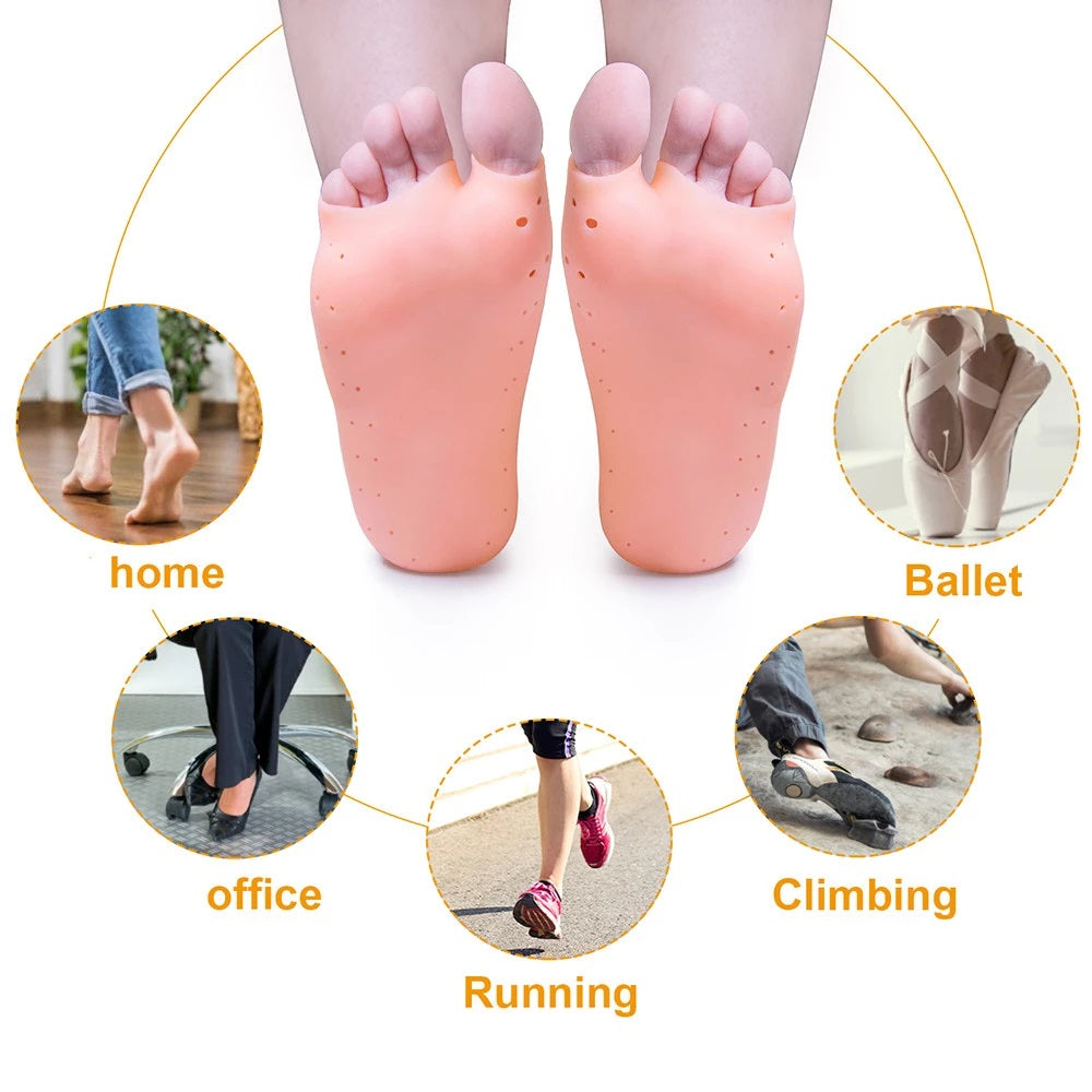 Silicone Gel Moisturizing Socks, Non-Slip Socks, Cracked Foot Prevention Socks, Foot Care