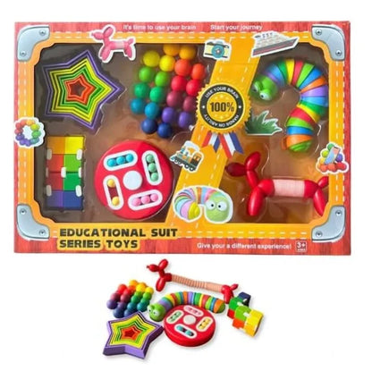 Educational Suit Series: All-in-One Magnetic Building Blocks, Sensory Fidget &amp; STEM Learning