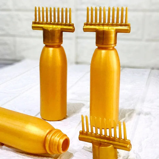 Hair Oil Applicator Bottle, Root oiling Comb bottle for Hair Coloring, Shampoo,