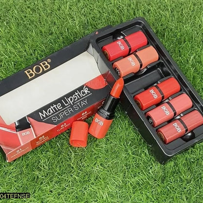 Pack of 6 Bob Super Stay Matte Lipstick Set | Best Quality