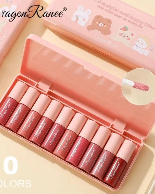 10Pcs A Beautiful And Happy Time Sexy Pearl Light Lip