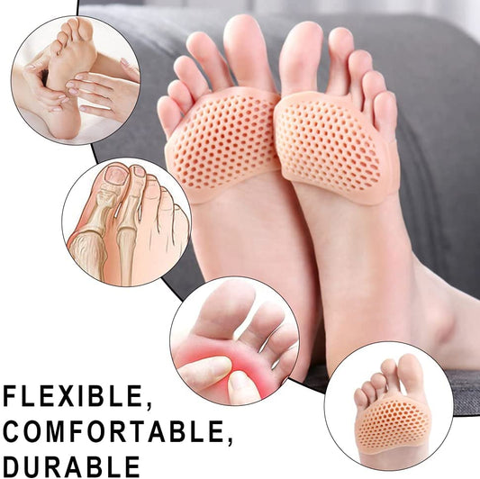 Silicone Gel Half Toe Heel Sleeve | Forefoot Insole Shoes Pain Relief