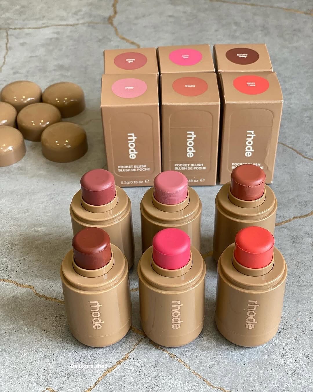 6 Colors Rhode Pocket Blush | Makeup Beauty Cosmetics long Lasting &amp;